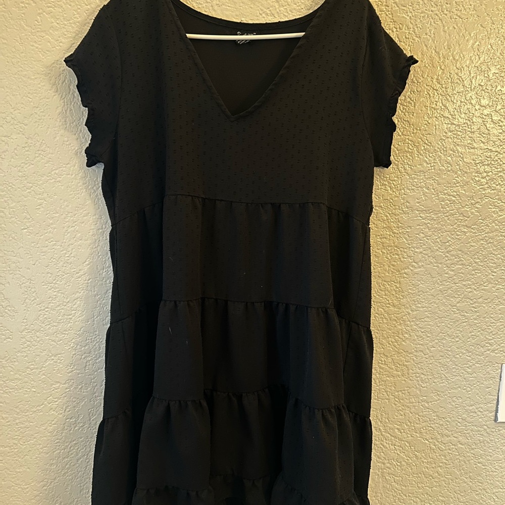 Black Tiered Dress